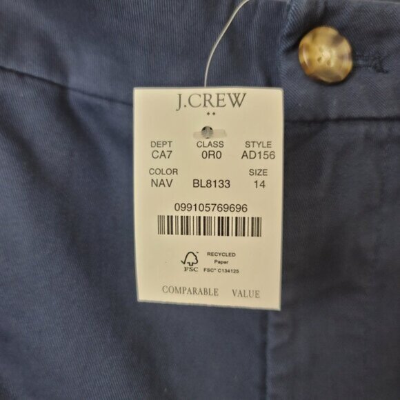J. Crew High Rise Girlfriend Chino Pants Navy - Picture 11 of 12